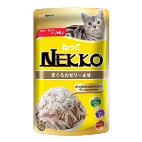 네코 NEKKO 젤리 참치 토핑 치어 70g 12ea(소), 12개