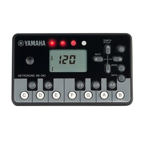 야마하 YAMAHA 디지털 메트로놈 블랙 ME-340PF, 1개