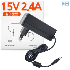 명호전자 15V 아답터 1A 2A 2.4A 4A 5A 8A DC 어댑터