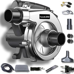 TendLOAD 고출력 집진기 목공 공방 인테리어 공사현장 분진 먼지 타일 그라인더, 3980W 호스5m 9종패키지, 1개