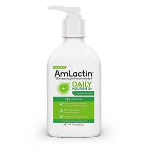 AmLactin 데일리 모이스처라이징 바디 로션 225g 파라벤 프리 422605, 7.9 Fl Oz (Pack of 1)_로션, 1개