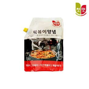 [청우]첫맛 떡볶이 양념 소스 (파우치) 액상소스, 2kg, 6개