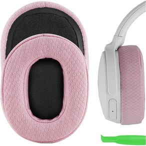 GeekiaDiect 메쉬 패브릭 교체 이어패드는 Skullcandy Cushe Wieless Cushe Evo Hesh 3 헤드폰과 호환됩니다, 분홍색, 1개