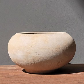 식물시간 hom handmade clay pot 항아리 단지 형태 원형 수제 토분, 화분만, 1개