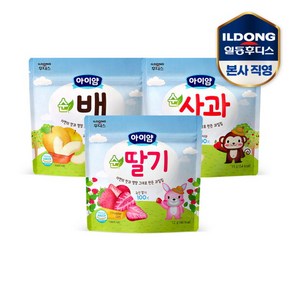 아이얌 동결건조 과일칩 3종(순딸기+순사과+순배)