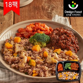 [디자인푸드]맛남주의 맛난식탁도시락 단호박연근영양밥&고추장불고기 6팩/12팩/18팩/24팩 냉동도시락, 18개, 230g