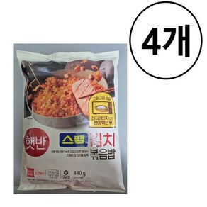 햇반쿡반)스팸김치볶음밥, 440g, 4개