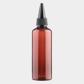 블랙 뾰족캡 브라운 100ml 스프레이용기 플라스틱 미스트 향수공병 화장품 소분병 여행 휴대품 DIY