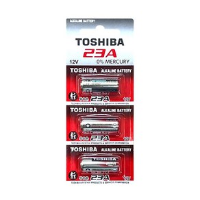 도시바 23A 12V 알카라인 배터리 건전지 3알/TOSHIBA, 단일속성