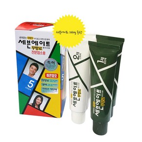 동성제약 세븐에이트 무향료 칼라크림 대용량 전문업소용 240g(1제 2제 120g 2개씩) 염모제