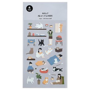 cats have staff 캣해브스태프 1150 데일리 데코 다꾸 폰꾸 다이어리 스티커 제이알