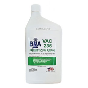 [BVA] 진공펌프 오일(946ml) VAC235, 1개