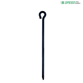 칼라 고리 쇠말뚝 50cm 13mm (검정) 주문제작 텐트팩, 1개