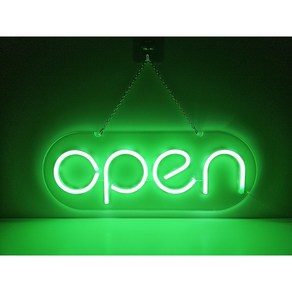 6가지 색상 OPEN 네온사인