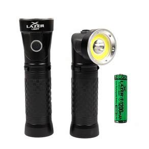 XTM-1 90도 각도조절 LED 충전식 손전등 후레쉬 랜턴, 세트(후레쉬1개+충전지1개), 1개