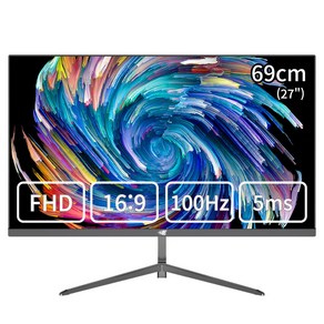 [100Hz 업글 이벤트] 이트로이 VSG271-75 FHD 27형 75Hz 초슬림 모니터, 271-75 무결점, 69cm