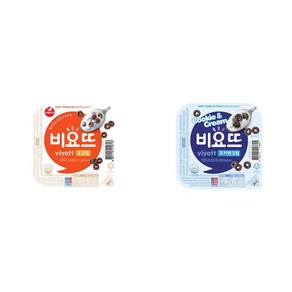 비요뜨5종 혼합구성(12개 1box)/초코링6개+쿠키앤크림6개/꺾어먹는토핑요구르트/냉장무료배송, 혼합구성(12개), 1