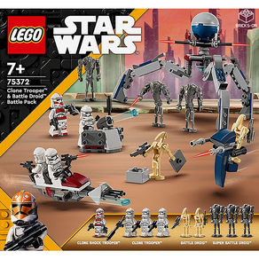 LEGO 레고 스타워즈 클론 트루퍼와 배틀 드로이드 배틀팩 75372