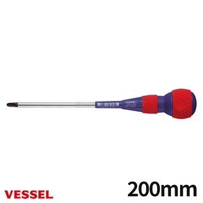 베셀 220W 전공 십자드라이버 일자드라이버 양용 200mm, 1개