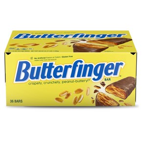 네슬레 버터핑거 초코바 1.9oz 36pack Buttefinge candy ba1.9oz Bulk 36 Packs, 36개, 53.8g