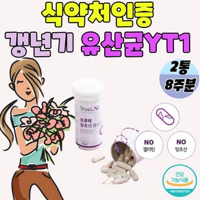 식약처인증 여성 갱년기유산균yt1 갱년기 유산균yt1 락토바실러스 아시도플러스 장건강 배변활동 프로바이오틱스 여성 유산균YT1 여성 갱년기 영양제 여성 갱년기 유산균 yt1, 28정, 2개