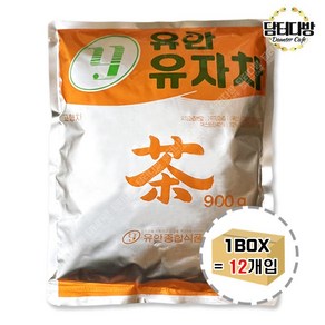 유안 유자차 900g, 1개, 12개입