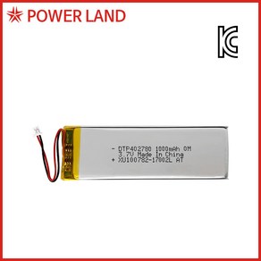 DTP 402780 3.7V 1000mAh 리튬폴리머/배터리/충전지