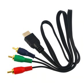 HDMI to RCA케이블_1M 비디오 변환 케이블, 상세 참조, 1개