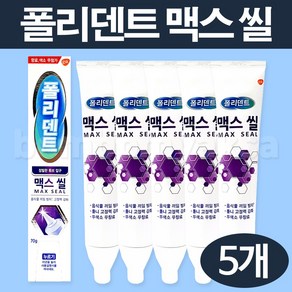 폴리덴트 맥스씰 의치 부착재 70g x5개, 1개입, 5개