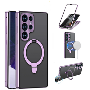 메이썬 갤럭시 S25울트라 적용 케이스 양면 강화유리 맥세이프 magsafe 거치대형 스탠드 휴대폰 케이스