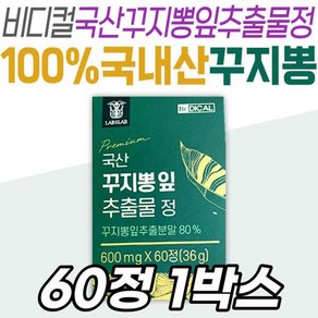 [정품발송] 비디컬 꾸지뽕잎 추출물 정 국내산 원료 매스틱 식물성 비타민 미네랄 프리미엄 시니어 노인 476333, 1개