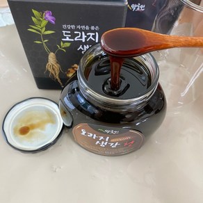 국내산 도라지 생강청 650g 환절기 목건강 약초인 무설탕 무색소, 1세트, 1개입