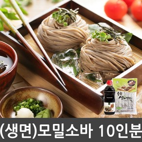 생모밀소바 10인분세트 ( 생메밀국수1.5kg + 모밀소스650g ) 전문점맛