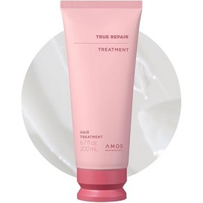 AMOS PROFESSIONAL 아모스 트루 리페어 클리닉 200ml 트리트먼트 헤어케어 약산성 데미지 케어 공식 NEW, 1개