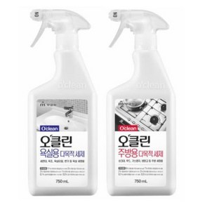 1+1 오클린 다목적 세제 750ml 욕실세제 주방세제, 2개