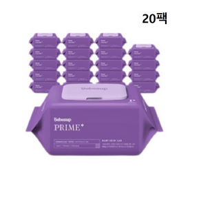 베베숲 프라임플러스 75평량 70매 캡20팩 아기물티슈, 353g, 70개입, 1세트