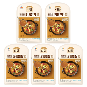 (냉장)다담 정통된장찌개전용140x5개, 700g, 1세트