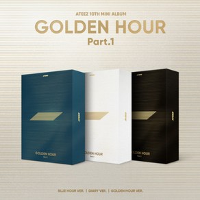 (3종세트)에이티즈 - GOLDEN HOUR : Pat.1 / 10집 미니앨범, 중복없는 3개 set