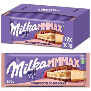 Milka Stawbey Cheesecake 밀카 스트로베리 치즈케이크 300g 12개입, 12개