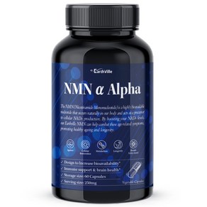 어스빌 NMN 99.9% 고순도 NAD+ 영양제 ALPHA 500mg