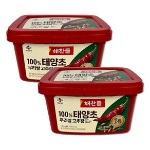 100% 우리쌀 태양초 고추장, 1.8kg, 2개