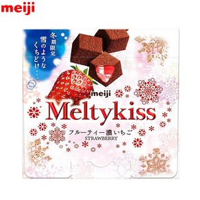 메이지 Meiji 멜티 키스 프루티 진한 딸기 52g×5개, 5개, 53g