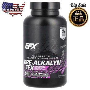 EFX스포츠 Ke-Alkalyn 크레아틴 EFX 1500mg 120캡슐 미국직배송, 1개, 120정