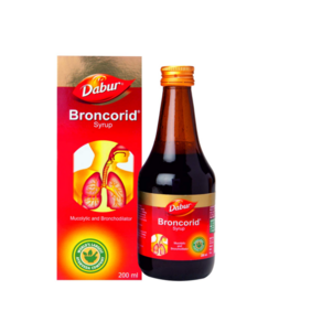 Dabur Broncorid Syrup For Chronic & Allergic Cough & Common Cold For Lungs & Respiratory Care 200ml