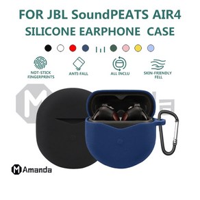 A401 Soundpeats AIR4 케이스 AIR4 라이트 케이스 Soundpeats AIR4 AIR4 라이트AIR3AIR3 PRO Ai3 디럭스용 보호 케이스, 21)네이비 블루  AIR4 LITE, 1개