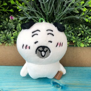 웃는 강아지 표정의 농담곰 인형 키링 10cm, 1개