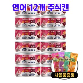 내추럴발란스 오리지널 울트라 고양이 주식캔 156g 12개 + 증정 츄르비 20g, 연어