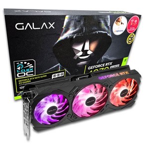 갤럭시 GALAX 지포스 RTX 4070 SUPER EX GAMER BLACK OC D6X 12GB 그래픽카드