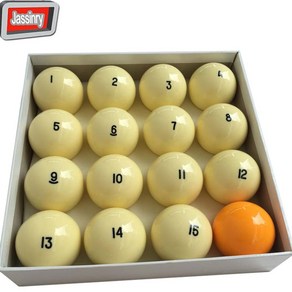 포켓볼 당구공 3구 4구 특이한 1단일 68mm 러시아 115 노란색 옵션, 16 Yellow cue ball, 1개