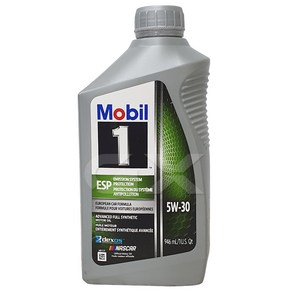 모빌원 엔진오일 Mobil1 ESP 5W30 겸용, 1개, 946ml